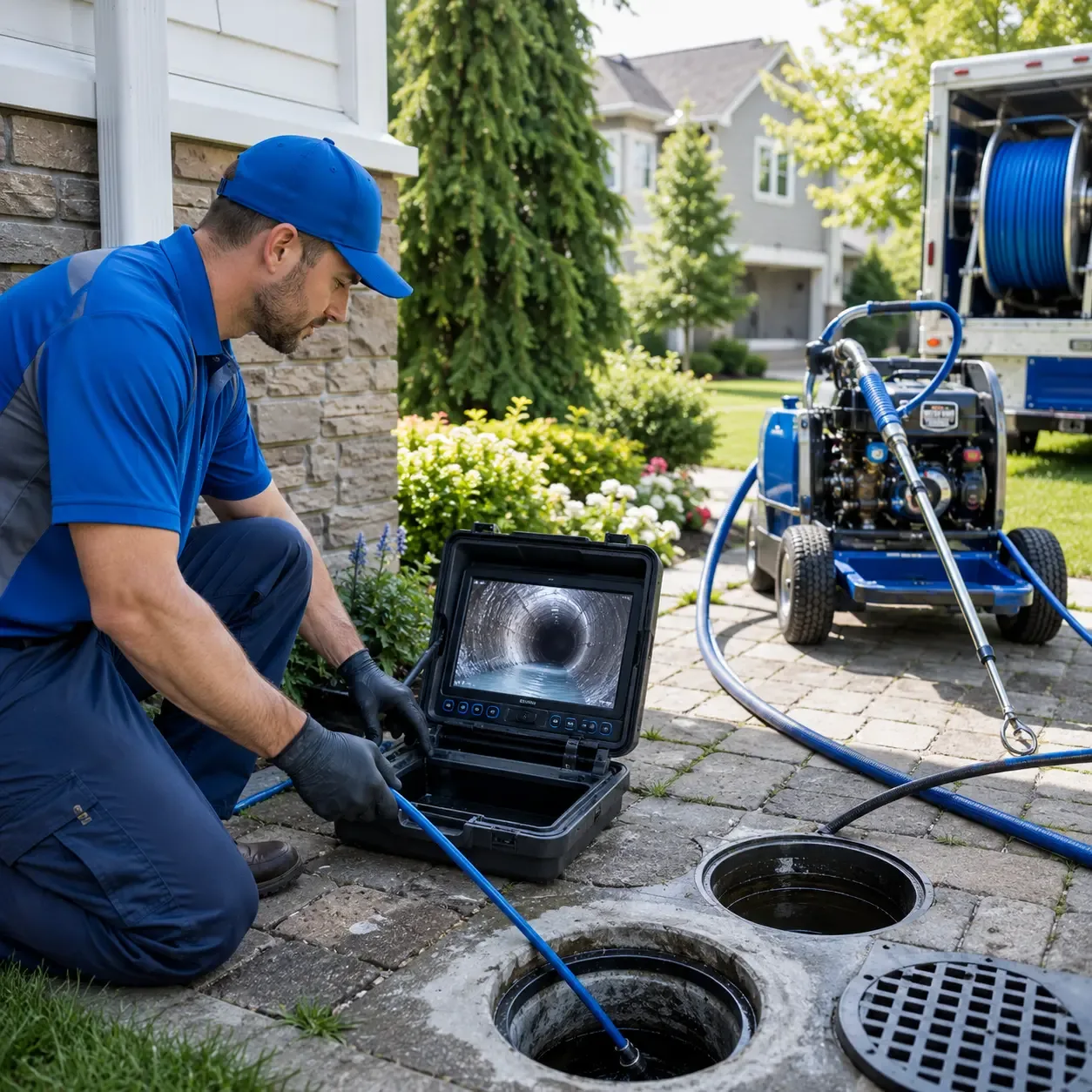 Outdoor drain cleaning professionals serving West Augusta, VA